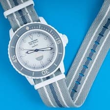 Swatch X Blancpain Bioceramic Scuba Fifty Fathoms Antarctic Ocean Free Ship✅