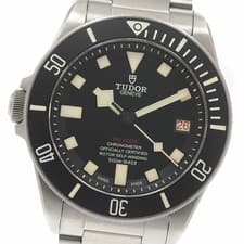 TUDOR WATCH 25610TNL-0001 PELAGOS LHD LEFT-HAND AUTOMATIC DATE BLACK DIAL MEN'S