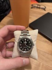 Rolex Explorer 114270 Silver Oyster Bracelet with Silver Bezel