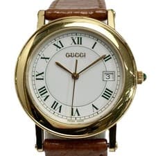 Gucci Men's Watch 7200M Roman Numerals White Quartz Used