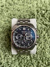 Seiko Astron SBXY027 Solar Chronograph Titanium Unisex Watch 8B92-0BB0 Used