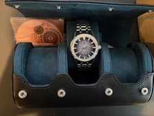 New - Zelos Helica 39mm Galaxy Dial Launch Special Watch with Case & Card