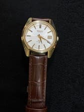 Seiko KS Hi-Beat Automatic Watch Men’s 36mm White Dial Brown Leather Vintage