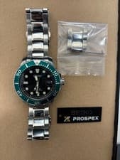Seiko Prospex Solar Diver 43mm Limited Edition SNE451P1 Watch wrist 20cm