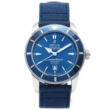 Breitling Watch SuperOcean Heritage 46 A17320 Blue - Inventory 8574 46mm Canvas