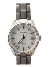 Seiko Presage Sharp Edges Automatic Watch Silver 6R35-00V Used