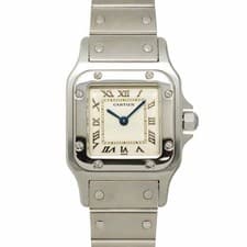 Cartier Santos Galbee Quartz Cream Dial Ladies Watch 90316920