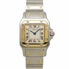 Cartier Santos Galbee W20012C4 750 YG Cream Dial Ladies Watch 90316925