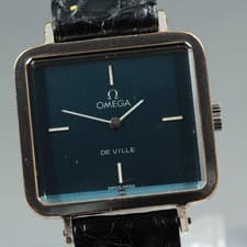 Near MINT OMEGA De Ville 511.0375 Cal.625 Blue Manual Ladies Watch Andrew Grima