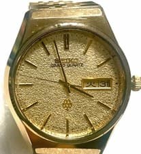 Seiko Grand Quartz Men's Watch Quartz Day Date Gold 36mm Pre-Owned