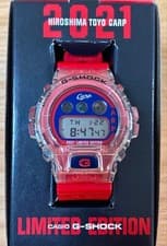 G-Shock Hiroshima Carp DW-6900CARP21 Rare Football Baseball Watch