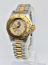 Tag Heuer 3000 934208 Womens Watch Gold Date Quartz Excellent Condition