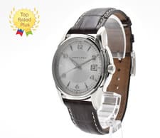 New Batt HAMILTON Jazzmaster H324110 Silver Dial Date Quartz Men's Watch JAPAN