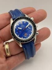 Omega Speedmaster Schumacher Cart Edition Blue Dial on 3810.80.08