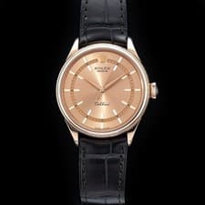 Rolex 50505 Cellini Time 39mm 18K Rose Gold White Dial Warranty 07/2024