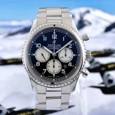 Breitling Navitimer 8 B01 Chrono Steel 43mm Auto Watch Bracelet AB0117131B1A1