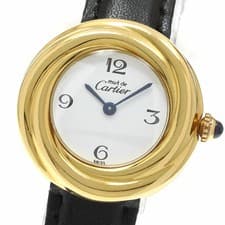Cartier Must Trinity Vermeil Ladies Quartz Watch NIB From Japan