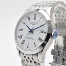 LONGINES Record Collection L2.821.4.11.6 Automatic White Dial Men's Watch NEW
