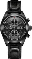 Hamilton Khaki Field Auto Chrono 42mm Black Dial Day-Date Men's Watch New