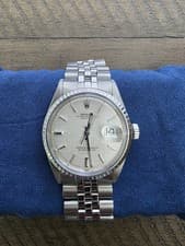 Rolex Datejust 36mm 1603 Silver Linen Dial Jubilee Bracelet