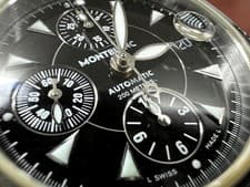 Montblanc Meisterstuck Sport Chronograph 7034 Automatic Black Dial 41mm Watch