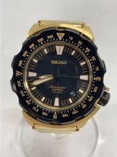 Seiko Land Monster Automatic Watch Black GLD 6R15-01G0 Used