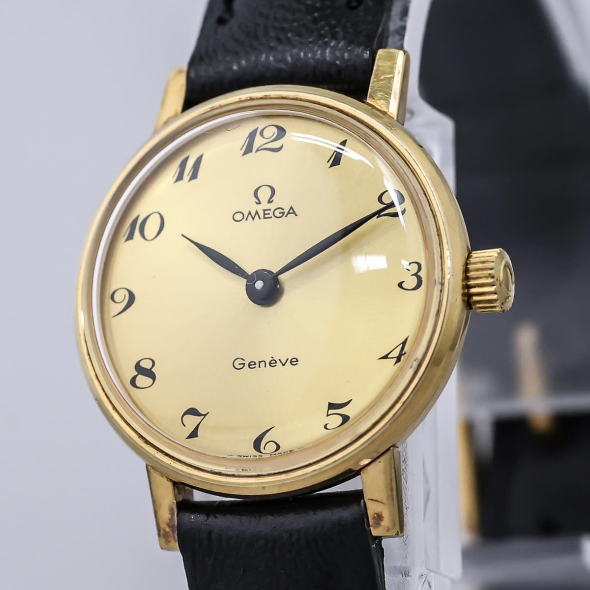 Vintage 1972 *NEAR MINT* OMEGA Geneve Cal.625 MT Winding Arabic Gold 23mm Ladies