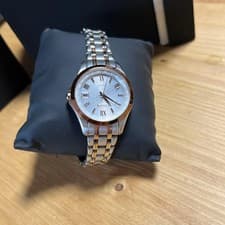 CITIZEN EXCEED EC1124-58A Eco-Drive Radio Titanium Ladies Watch w/Box Used