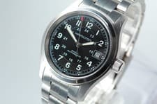 HAMILTON Khaki Field Auto 38mm H704551 Black Swiss Made SS Watch (17.5cm Wrist )