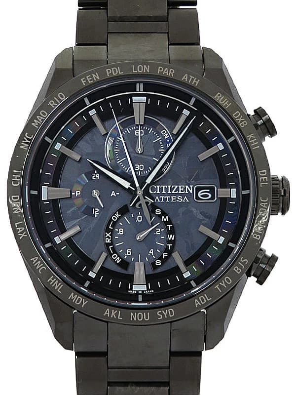 Citizen Attesa ACT Line HAKUTO-R Solar Watch AT8287-62E 42mm Black Dial