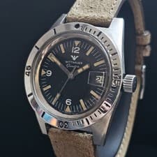 Wittnauer Ref. 4000 Skin Diver - 38mm Stainless Steel Vintage Wristwatch Men’s