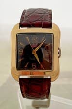 JEAN RICHARD ANCIENT BIG CHOCOLATE 40'S AUTOMATIC - SERVICE & 1 YEAR WARRANTY