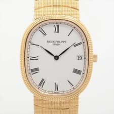 Patek Philippe Golden Ellipse YG YG QZ white dial 3931