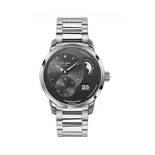 Glashütte Original PanoMaticLunar Ref: 1-90-02-43-32-24 Grey Dial 40mm Full Set