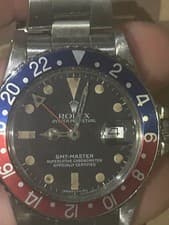 Vintage 1985 Rolex GMT-Master Pepsi 40mm Matte Dial Stainless Steel 16750 Watch