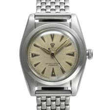 Rolex Bubbleback, manufactured around 1944, Ref 2940, antique wristwatch