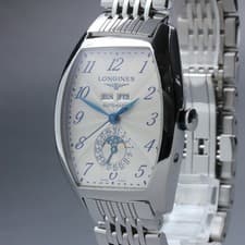 Exc+5*Box LONGINES Longines Evidenza L2.671.4 White Automatic Men's Watch 33mm