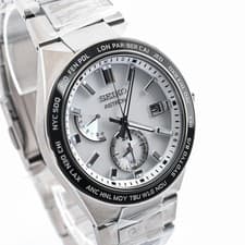 【Near mint】SEIKO ASTRON NEXTER SBXY049 Solar Radio White Dial Titanium JAPAN