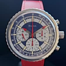 Bulova Stars and Stripes Chronograph C Ref.896 1970 Vintage Men's Watch SERVICED