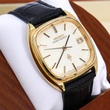 SEIKO Grand Quartz 4842-5100 Vintage Square Watch Gold Black Cal 4842 Working