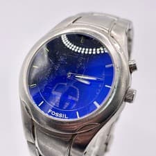 Fossil BigTIC Matrix Quartz Watch Men’s Y2K Water Resistant Pre-Owned