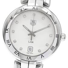 TAG HEUER Link WAT1311 11P diamond Silver Dial Quartz Ladies Watch_917173