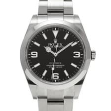 ROLEX Explorer 214270 black WATCH 723605