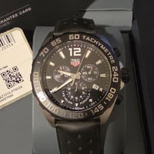 TAG Heuer Formula 1 Chronograph Quartz Black Rubber Strap Sport Men's Watch