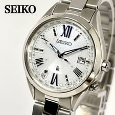 Seiko LUKIA Quartz Ladies Watch Silver Dial 27mm Stainless Steel Authentic
