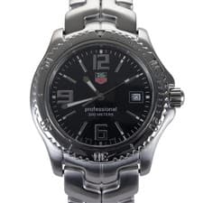 TAG Heuer Link Professional WT1110 Black Dial 41mm Men's Steel Quartz Watch
