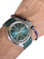 Seiko 6109-8009 Automatic Watch, 1976, Green Gradient, 17 Jewels, Original