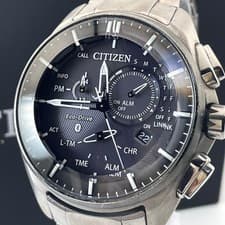 CITIZEN Eco-Drive W770-S115043 Bluetooth Titanium Black Dial Men's Watch 48mm
