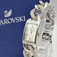 Swarovski Cocktail Watch Chain Crystal Luxe Jewelry Bracelet Used