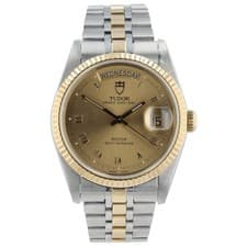 Tudor Prince Day-Date Champagne Dial Gold & Steel 36mm Automatic Men’s 76213